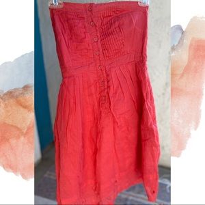 Maeve Strapless Dress with Pockets, 100% cotton